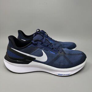 Nike Mens Air Zoom Structure 25 DJ7883-400 Blue Running Shoes Sneakers Size 14
